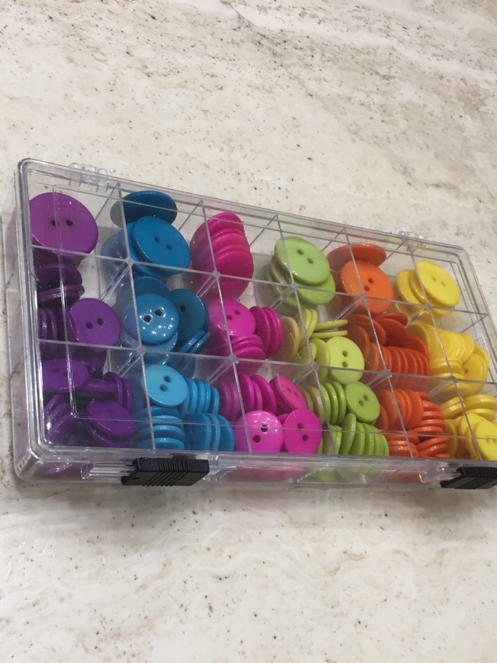 Buttons Colorful Assorted Sizes